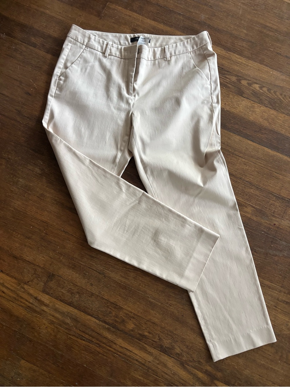 Women’s Neutral Ankle-Length Slim Trousers